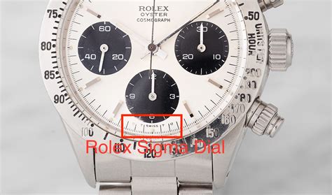 rolex sigma mark meaning